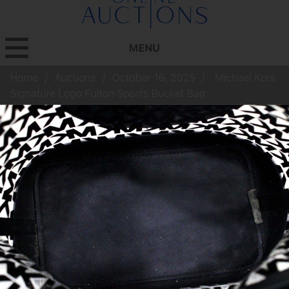 Michael Kors Black and Gray Logo Crossbody Bag - Picture 6 of 9